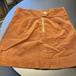 Brown corduroy skirt J crew size 2